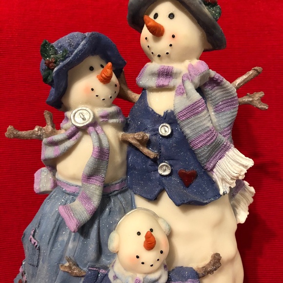 Holiday Snowman Family Figurine Poshmark